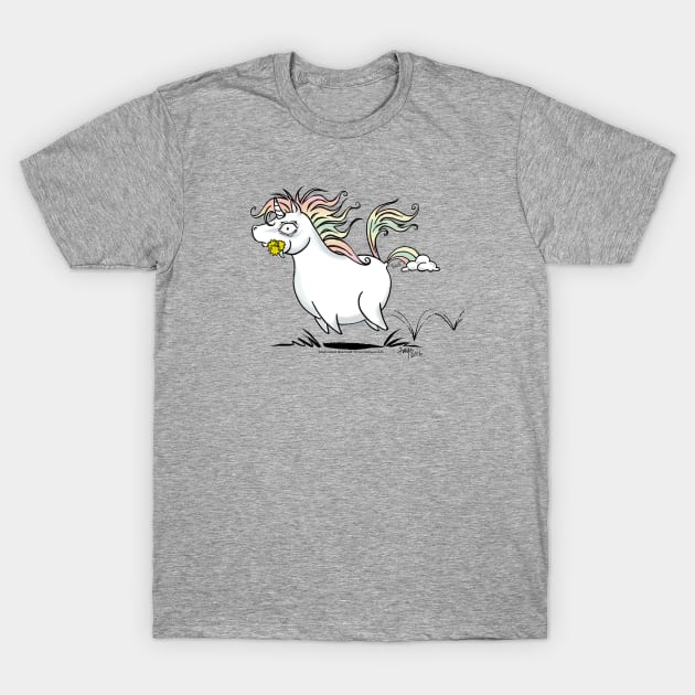 Farting Unicorn T-Shirt by ConnieFaye